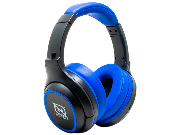 Audífonos Inalámbricos tipo Diadema Necnon NBH-02, Respuesta de Frecuencia 20Hz-20kHz, Bluetooth, Color Azul.