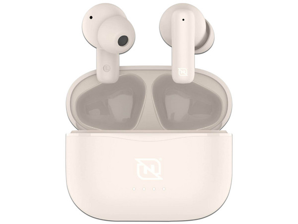 Audifonos Necnon NTWS-103, Con Estuche de Carga, 
Bluetooth, Color Blanco.