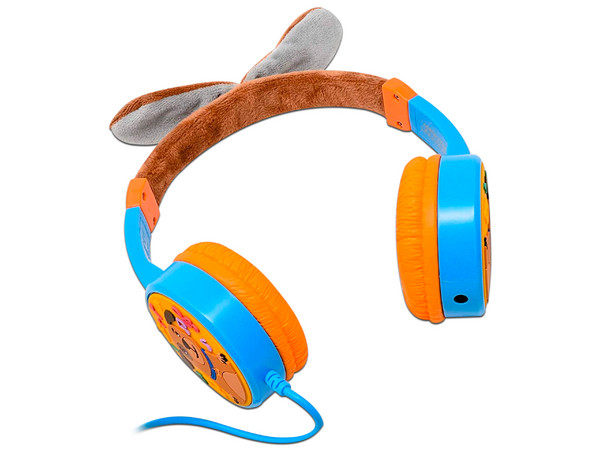 Audífonos Alámbricos Tipo Diadema Necnon NBHK-PUPPY Kids, Jack 3.5 mm , Color Azul.