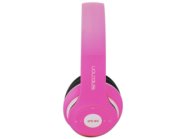 Audífonos Inalámbricos Necnon NBH-01, Respuesta de Frecuencia 20-20000Hz, Bluetooth. Color Rosa.