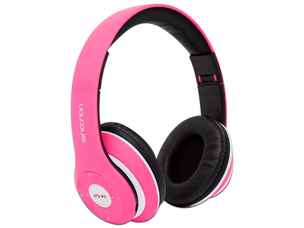 Audífonos Inalámbricos Necnon NBH-01, Respuesta de Frecuencia 20-20000Hz, Bluetooth. Color Rosa.