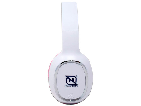 Audífonos Inalámbricos Necnon NBH-04 PRO, Respuesta de Frecuencia 20-20000Hz, Bluetooth 5.0. Color Blanco/Rosa.