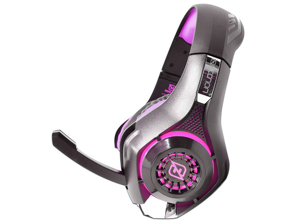 Audífonos Gamer con Micrófono Necnon NBHG VIPER HI-FI SuperBass, Respuesta de Frecuencia 20-20000Hz, 3.5mm. Color Morado.