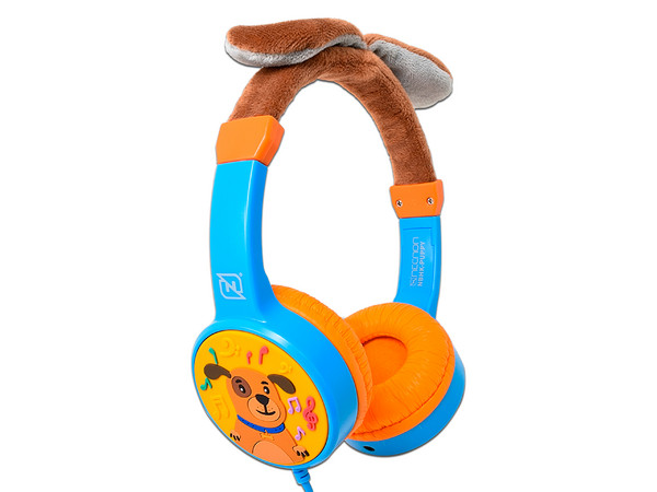 Audífonos tipo Diadema Necnon NBHK Puppy para Niños, 3.5mm, Cable de 1m. Color Azul.