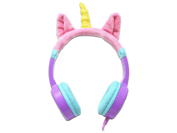 Audífonos Tipo Diadema NECNON NBHK-UNICORN, 3.5mm, Materiales No Tóxicos. Diseño de Unicornio.