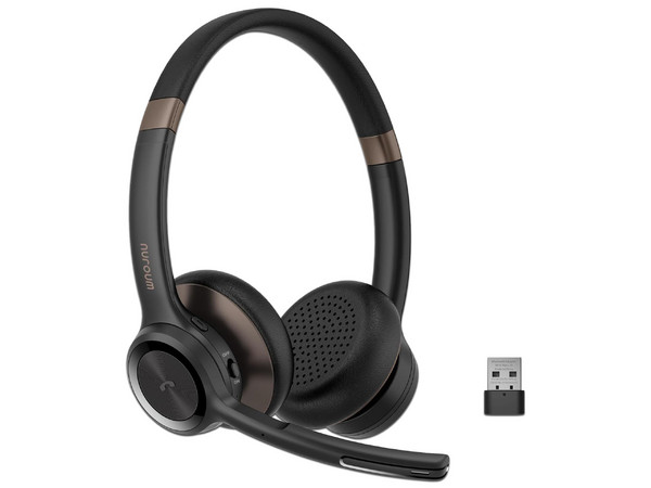 Diadema Inalámbrica con Micrófono Nuroum AW-HP30, Cancelación de Ruido, Bluetooth. Color Negro.