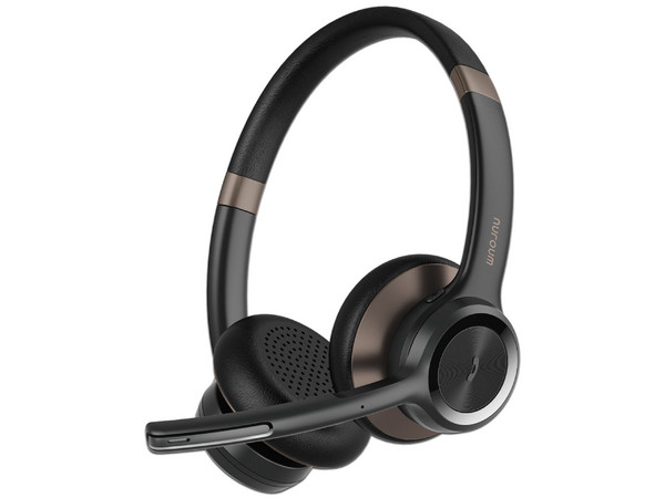Diadema Inalámbrica con Micrófono Nuroum AW-HP30, Cancelación de Ruido, Bluetooth. Color Negro.