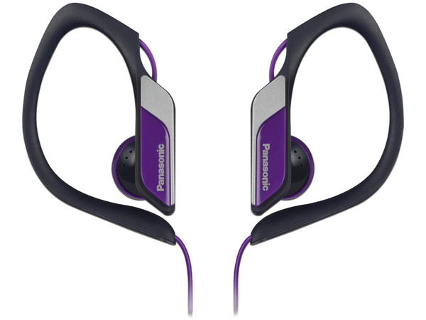 Audífonos deportivos Panasonic RP-HS34PP-V resistentes al agua y sudor, respuesta de frecuencia 10Hz - 25Ghz, 3.5mm. Color Violeta.