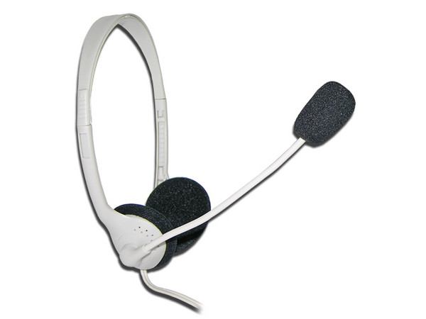 Audífonos tipo Diadema con Micrófono y Control de Volumen.