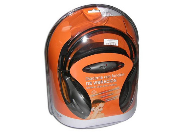 Audífonos Perfect Choice con Micrófono y Vibración. (Conector 3.5 mm. y USB)