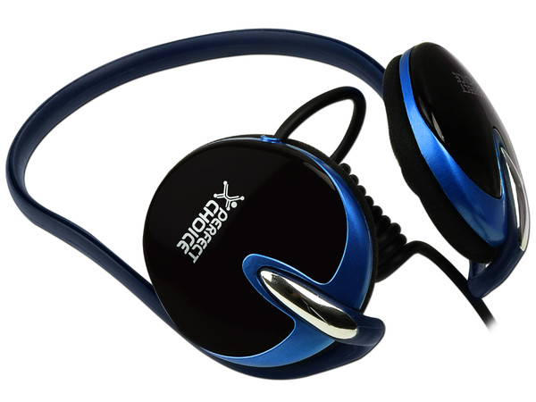 Audífonos Perfect Choice con banda para cuello y micrófono, 2mts.