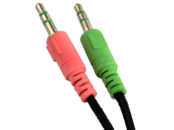Audífonos Perfect Choice con banda para cuello y micrófono, 2mts.