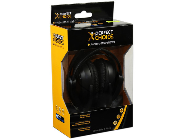 Audífonos Perfect Choice Sound 500 con Micrófono Retráctil