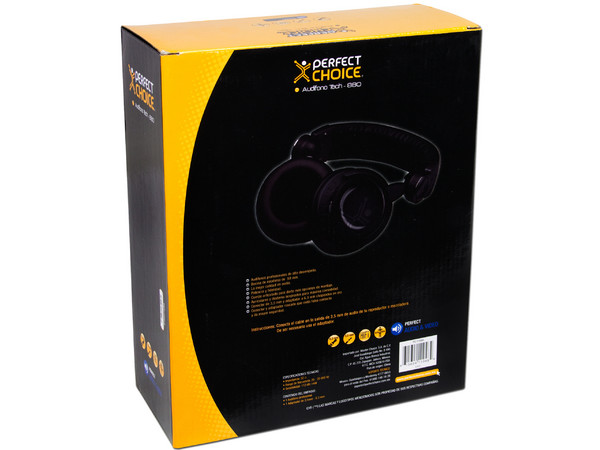 Audífonos Articulados Perfect Choice Tech-880, 3,5mm y adaptador de 6,3mm.