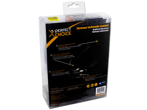 Audífonos Perfect Choice Slimbass con Micrófono