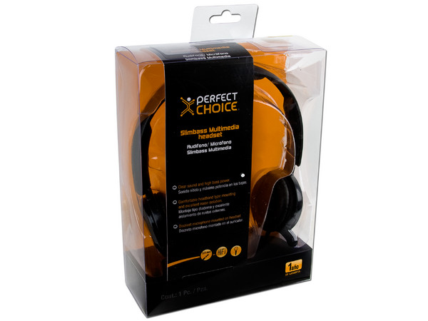 Audífonos Perfect Choice Slimbass con Micrófono