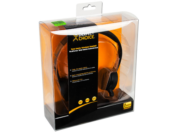 Audífonos Inalámbricos Perfect Choice Total Media con Micrófono y Control de Volumen.