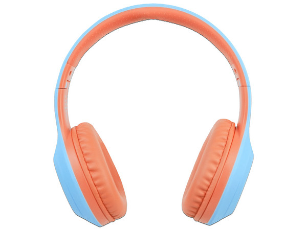 Audífonos Inalámbricos PERFECT CHOICE ON-EAR tipo Diadema, Bluetooth, Color Azul/Naranja.