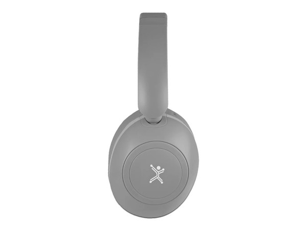 Audífonos Inalámbricos tipo Diadema Perfect Choice Soundia PC-117117, Respuesta de frecuencia 20Hz-20kHz, Bluetooth 5.3, USB-C, 3.5mm. Color Gris.