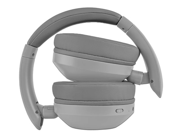 Audífonos Inalámbricos tipo Diadema Perfect Choice Soundia PC-117117, Respuesta de frecuencia 20Hz-20kHz, Bluetooth 5.3, USB-C, 3.5mm. Color Gris.