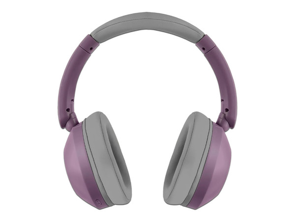 Audífonos Inalámbricos tipo Diadema Perfect Choice Soundia PC-117124, Respuesta de frecuencia 20Hz-20kHz, Bluetooth 5.3, USB-C, 3.5mm. Color Morado.