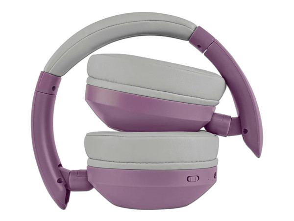 Audífonos Inalámbricos tipo Diadema Perfect Choice Soundia PC-117124, Respuesta de frecuencia 20Hz-20kHz, Bluetooth 5.3, USB-C, 3.5mm. Color Morado.