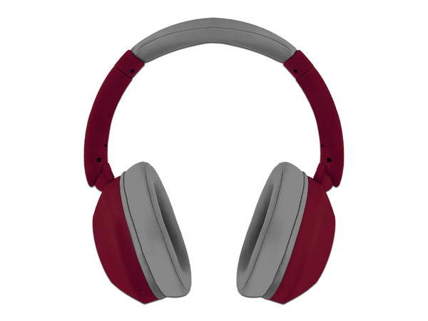 Audífonos Perfect Choice Soundia, Conexión Bluetooth, 3.5mm. Color Rojo