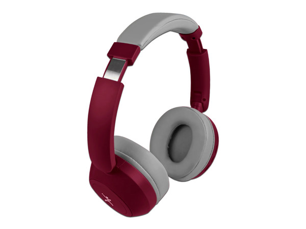 Audífonos Perfect Choice Soundia, Conexión Bluetooth, 3.5mm. Color Rojo