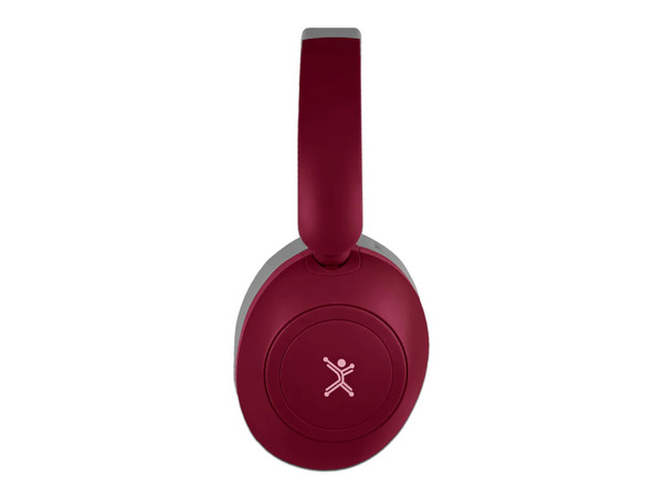 Audífonos Perfect Choice Soundia, Conexión Bluetooth, 3.5mm. Color Rojo