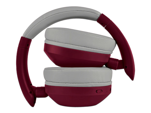 Audífonos Perfect Choice Soundia, Conexión Bluetooth, 3.5mm. Color Rojo
