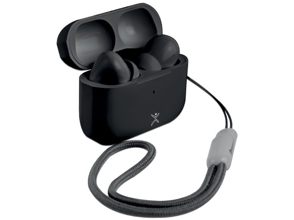 Audífonos Inalámbricos Perfect Choice Nesh, Con Estuche de Carga, Cancelación de Ruido ENC, Bluetooth, Color Negro.