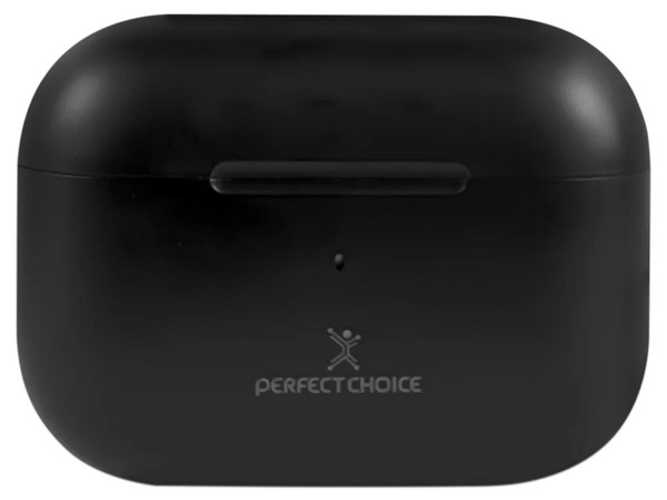 Audífonos Inalámbricos Perfect Choice Nesh, Con Estuche de Carga, Cancelación de Ruido ENC, Bluetooth, Color Negro.
