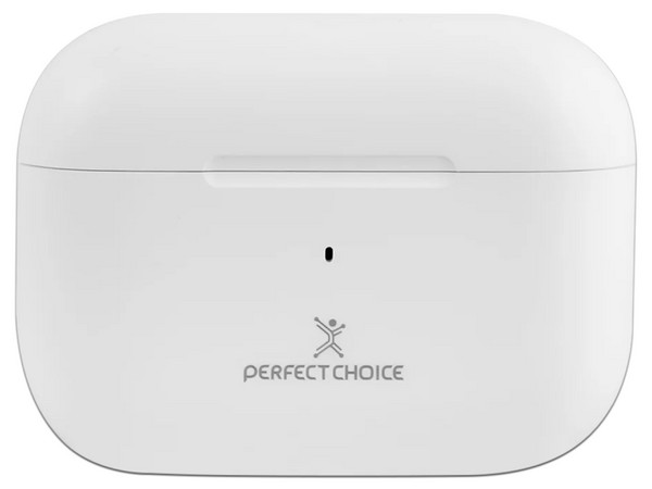 Audífonos Inalámbricos Perfect Choice Nesh, Con Estuche de Carga, Cancelación de Ruido ENC, Bluetooth, Color Blanco.