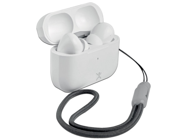 Audífonos Inalámbricos Perfect Choice Nesh, Con Estuche de Carga, Cancelación de Ruido ENC, Bluetooth, Color Blanco.