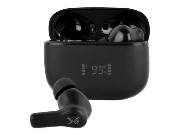 Audífonos Inalámbricos Perfect Choice InTune con Estuche de carga, Bluetooth 5.4. Color Negro.