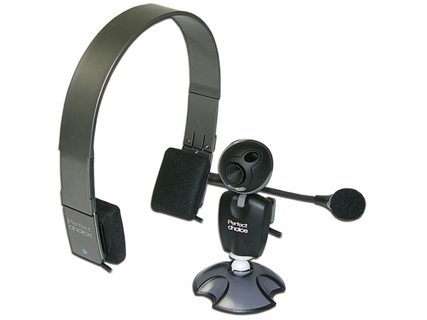 Internet Kit Perfectchoice de Audífonos con Micrófono y Webcam