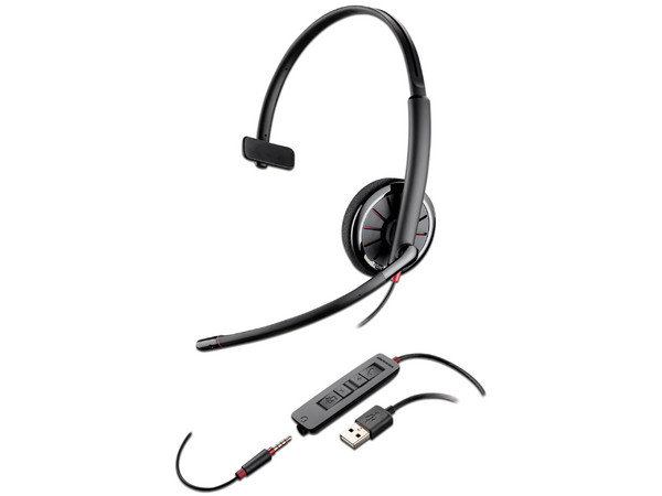 Audífonos monoaurales Plantronics Blackwire C315-M, respuesta de frecuencia 20-20,000 Hz