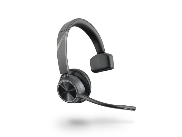 Audífonos Inalámbricos con Micrófono Poly Voyager 4310, Monoaural, Incluye Adaptador Bluetooth BT700, USB Tipo C. Color Negro.
