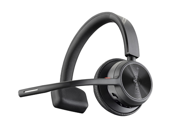 Audífonos Monoaurales Polycom Poly Voyager 4310-M, Respuesta de Frecuencia 20 - 20kHz, Bluetooth, USB Tipo C, Base de Carga. Color Negro.