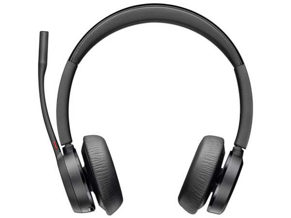Audífonos Inalámbricos con Micrófono Poly Voyager 4320 con Base de Carga, Bluetooth 5.1, Receptor USB BT700. Color Negro.