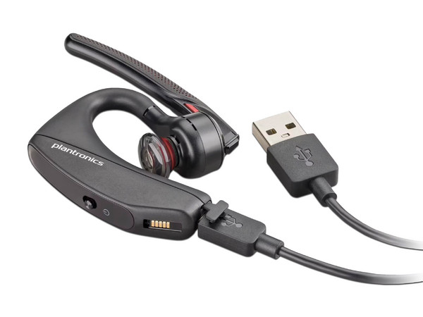 Manos Libres Monoaural Poly Voyager 5200, Receptor USB, Bluetooth, Respuesta de frecuencia de 100Hz a 20kHz Batería recargable, USB.