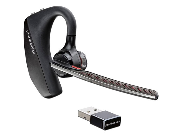 Manos Libres Monoaural Poly Voyager 5200, Receptor USB, Bluetooth, Respuesta de frecuencia de 100Hz a 20kHz Batería recargable, USB.
