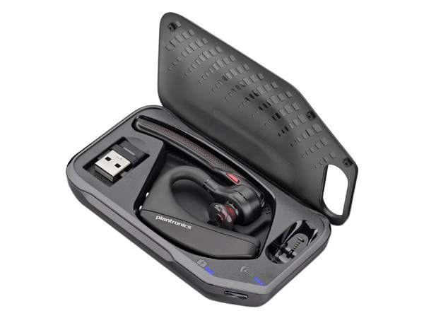 Manos Libres Monoaural Poly Voyager 5200, Receptor USB, Bluetooth, Respuesta de frecuencia de 100Hz a 20kHz Batería recargable, USB.