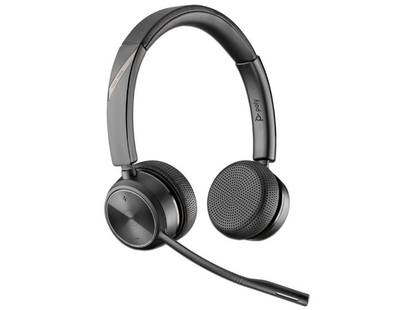 Audífonos Inalámbricos tipo Diadema con Micrófono Poly Savi 7220, Respuesta de Frecuencia 20-20000Hz, Bluetooth, Receptor USB, Incluye Base de Carga. Color Negro.