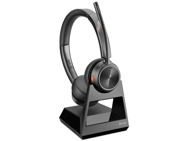 Audífonos Inalámbricos tipo Diadema con Micrófono Poly Savi 7220, Respuesta de Frecuencia 20-20000Hz, Bluetooth, Receptor USB, Incluye Base de Carga. Color Negro.