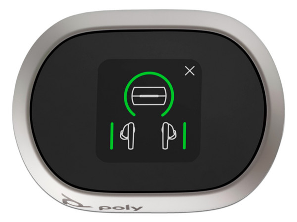 Audífonos Inalámbricos Poly Voyager Free 60+ UC con Estuche de Carga Touch, Bluetooth 5.3. Color Blanco.