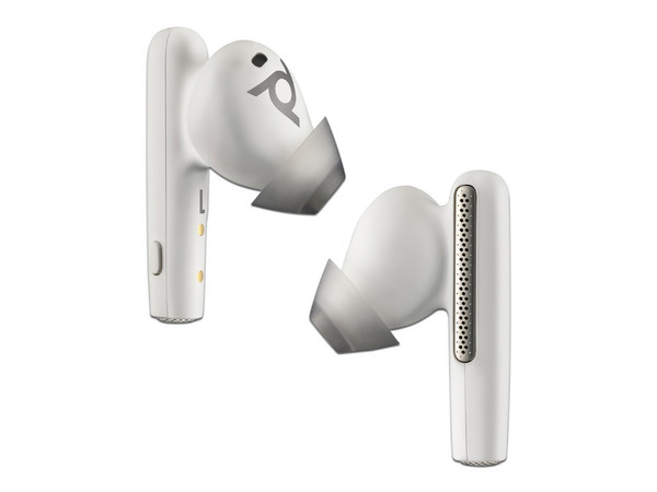 Audífonos Inalámbricos Poly Voyager Free 60+ UC con Estuche de Carga Touch, Bluetooth 5.3. Color Blanco.