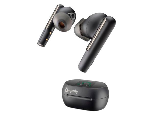 Audífonos Inalámbricos Poly Voyager Free 60+ UC, Frecuencia de Respuesta de 20-20kHz, Bluetooth, Color Negro.