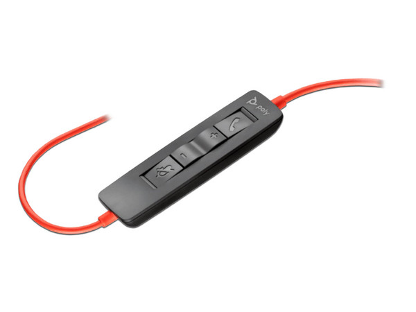 Audífonos Poly Blackwire 3320, USB, Respuesta de Frecuencia 20Hz - 20kHz, Adaptador USB/USB-C, Color Negro.