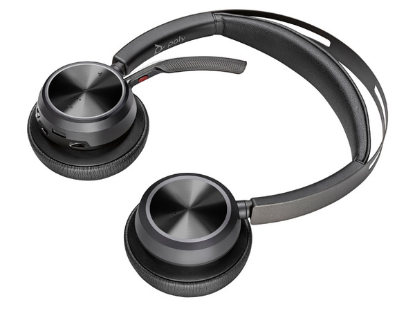 Audífonos Tipo Diadema Poly Voyager Focus 2, Respuesta de Frecuencia 20Hz - 20kHz, Bluetooth, Color Negro.